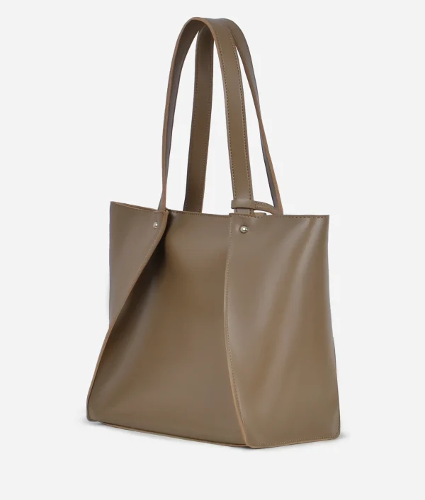 structured tote bag